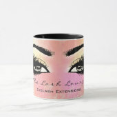 Lash Extension Eye Makeup Artist Studio Peach-Rose Tasse (Zentrum)