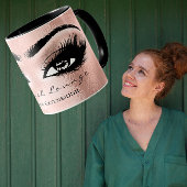 Lash Extension Eye Makeup Artist Studio Rose Gold Tasse