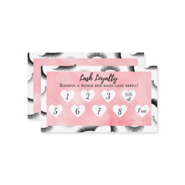 Lash Extension Filler Loyalty Card Visitenkarte