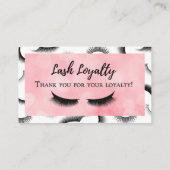 Lash Extension Filler Loyalty Card Visitenkarte (Rückseite)