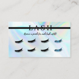 Lash Extension Filler Loyalty Punch Card Visitenkarte