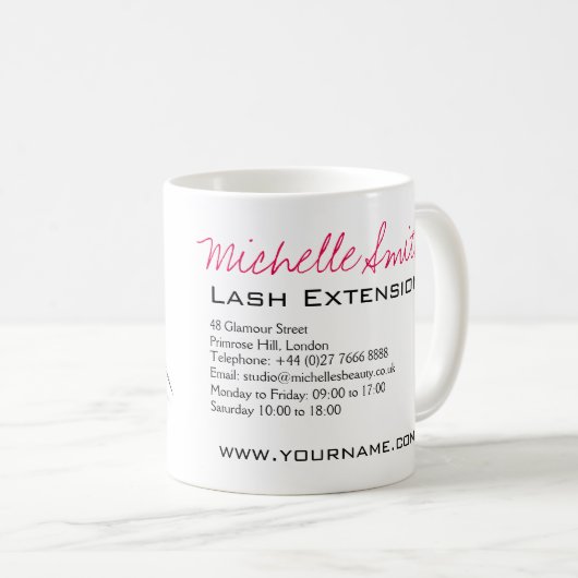 Lash Extension Kaffeetasse (VorderseiteRechts)