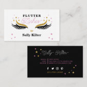 Lash Extension Lashes Beautician Beauty Make up Visitenkarte (Vorne/Hinten)