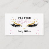 Lash Extension Lashes Beautician Beauty Make up Visitenkarte (Vorderseite)