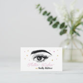 Lash Extension Lashes Beautician Beauty Make up Visitenkarte (Stehend Vorderseite)