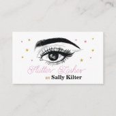 Lash Extension Lashes Beautician Beauty Make up Visitenkarte (Vorderseite)