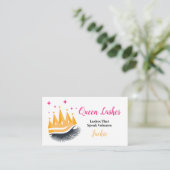 Lash Extension Lashes Beautician Beauty Make up Visitenkarte (Stehend Vorderseite)