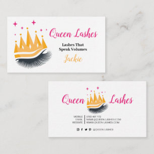 Lash Extension Lashes Beautician Beauty Make up Visitenkarte