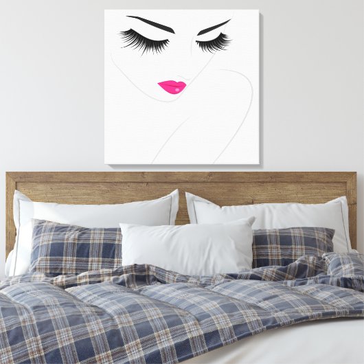 Lash Extension Leinwanddruck (Insitu (Schlafzimmer))