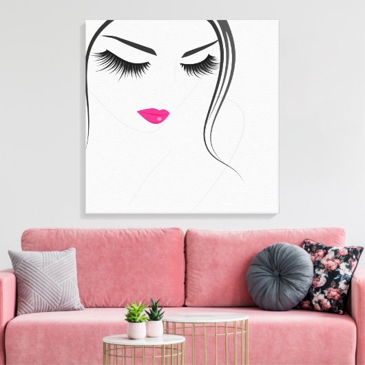 Lash Extension Leinwanddruck (Insitu (Wohnzimmer))