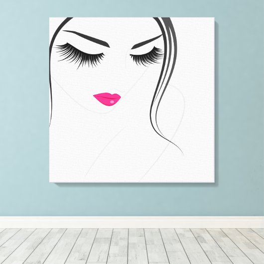 Lash Extension Leinwanddruck (Insitu (Holzboden))