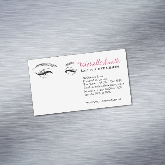Lash Extension Magnetische Visitenkarte (Beispiel)