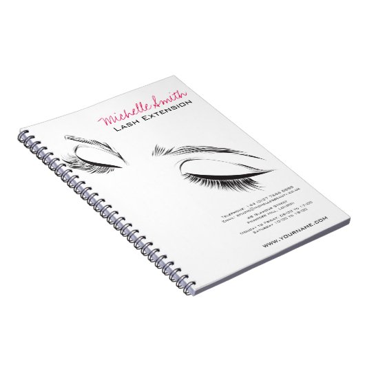 Lash Extension Notizblock (Rechte Seite)