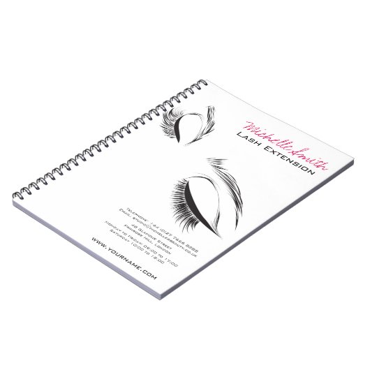 Lash Extension Notizblock (Linke Seite)