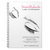 Lash Extension Notizblock (Vorderseite)