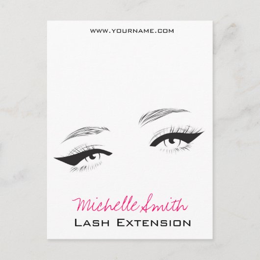 Lash Extension Postkarte (Vorderseite)