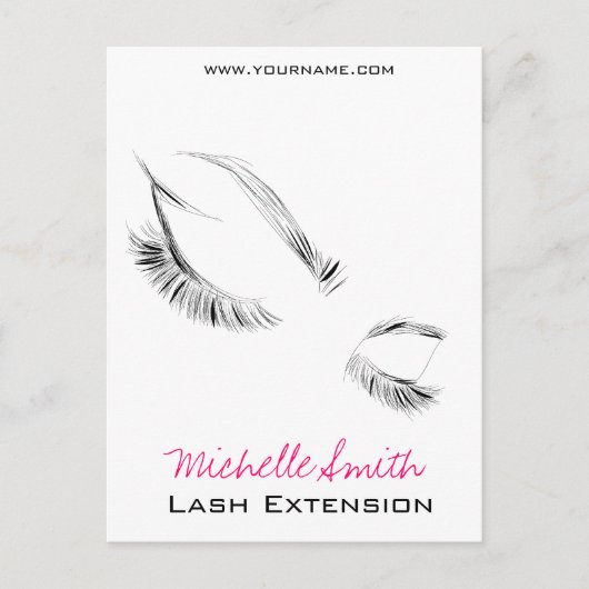 Lash Extension Postkarte (Vorderseite)