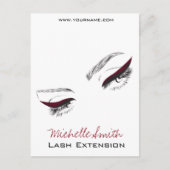 Lash Extension Postkarte (Vorderseite)