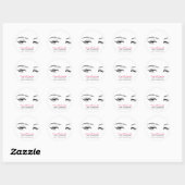 Lash Extension Runder Aufkleber (Blatt)