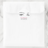 Lash Extension Runder Aufkleber (Tasche)