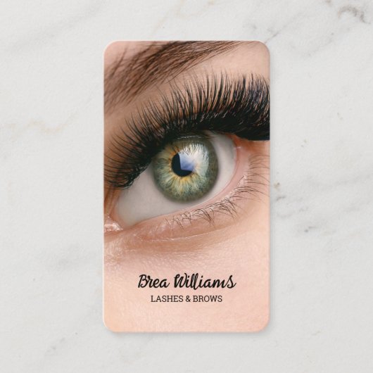 Lash Extension Visitenkarte (Vorderseite)