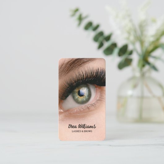 Lash Extension Visitenkarte (Stehend Vorderseite)