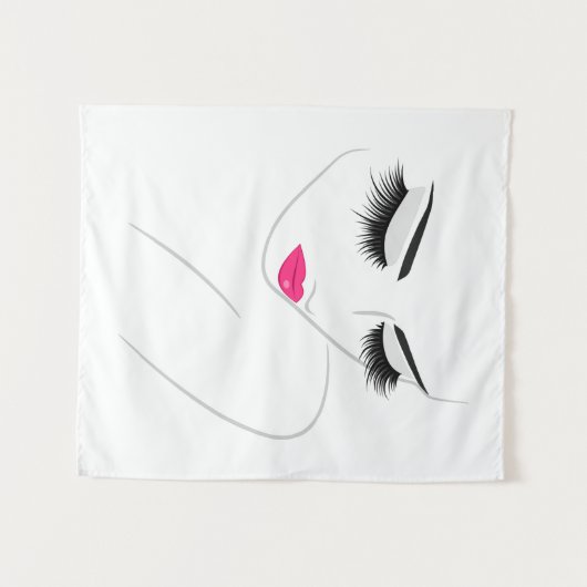 Lash Extension Wandteppich (Vorderseite (Horizontal))