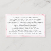 Lash Extensions Aftercare Business Card Visitenkarte (Rückseite)