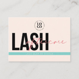 Lash Extensions Aftercare Instruction Care Cards Visitenkarte