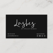 Lash Extensions Aftercare Instructions Modern Visitenkarte (Vorderseite)