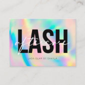 Lash-Extensions Aftercare Instructions Rainbow Bus Visitenkarte (Vorderseite)