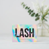 Lash-Extensions Aftercare Instructions Rainbow Bus Visitenkarte (Stehend Vorderseite)