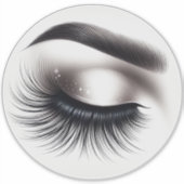 Lash Extensions Beauty Aufkleber (Vorderseite)
