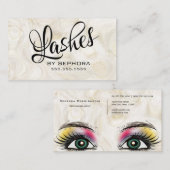 Lash Extensions Beauty Consultant Expert Visitenkarte (Vorne/Hinten)