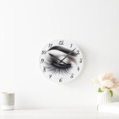 Lash Extensions Beauty Runde Wanduhr (Zuhause)
