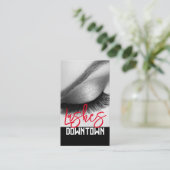 Lash Extensions Beauty Salon Business Card Visitenkarte (Stehend Vorderseite)