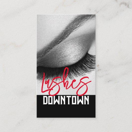Lash Extensions Beauty Salon Business Card Visitenkarte (Vorderseite)