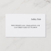 Lash Extensions Beauty Salon Visitenkarte (Rückseite)