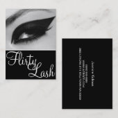 Lash Extensions Beauty Salon Visitenkarte (Vorne/Hinten)