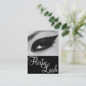 Lash Extensions Beauty Salon Visitenkarte (Stehend Vorderseite)