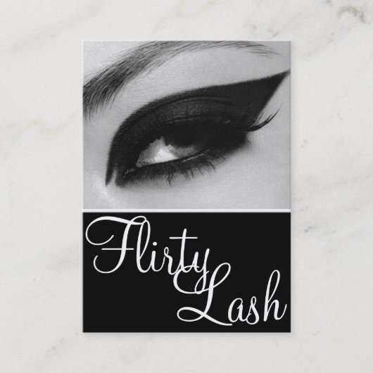 Lash Extensions Beauty Salon Visitenkarte (Vorderseite)