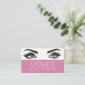Lash Extensions Beauty Salon Visitenkarte (Stehend Vorderseite)