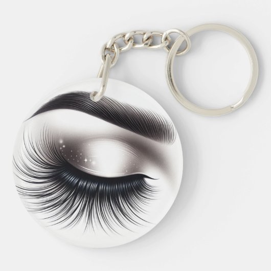 Lash Extensions Beauty Schlüsselanhänger (Rückseite)
