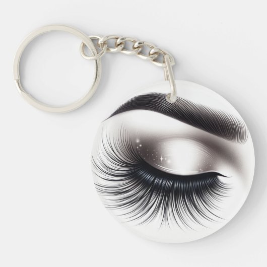 Lash Extensions Beauty Schlüsselanhänger (Vorderseite)