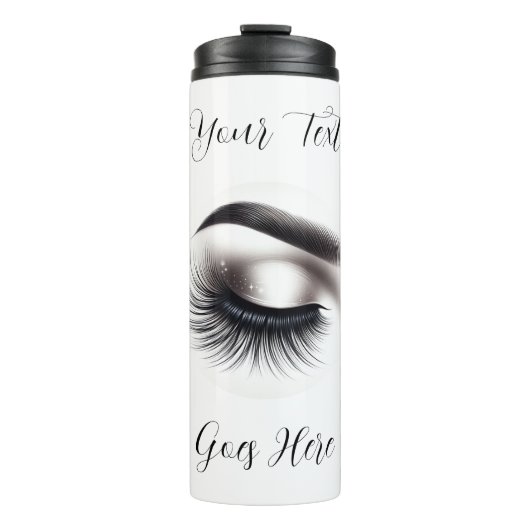 Lash Extensions Beauty Thermosbecher (Vorderseite)