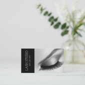 Lash Extensions Brows & Lashes Salon Business Card Visitenkarte (Stehend Vorderseite)