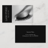 Lash Extensions Brows & Lashes Salon Business Card Visitenkarte (Vorne/Hinten)