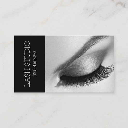 Lash Extensions Brows & Lashes Salon Business Card Visitenkarte (Vorderseite)