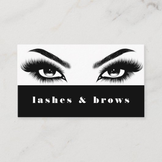 Lash Extensions Brows & Lashes Salon Visitenkarte (Vorderseite)