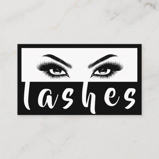 Lash Extensions Brows & Lashes Salon Visitenkarte (Vorderseite)